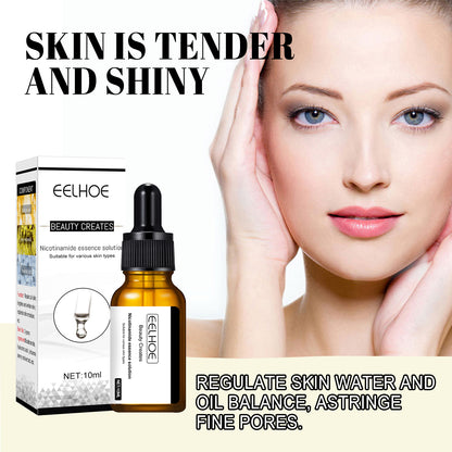 EELHOE Shrink Pore And Brighten Skin Essence, Moisturize And Lighten Spots Shrink Pores Nicotinamide Original Solution Essence