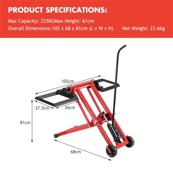 Hydraulic Lawn Mower Jack Is Used For Tractors And Lawn Mowers