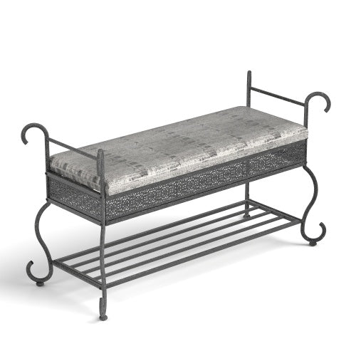 Shoe Rack Bench For Entryway Industrial Bench Rustic Shoe Rack For Small Spaces