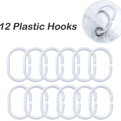 3D Pebble Pattern Shower Curtain Liner