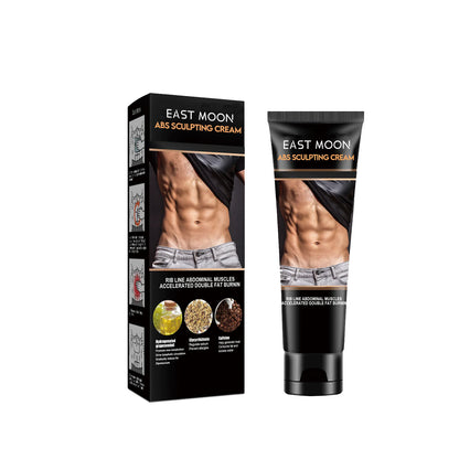 East Moon Abdominal Toning Cream, Toning And Strengthening Muscle Line Waistline Abs Firming And Shaping Massage Cream