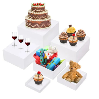 6PCS Buffet Risers Premium Food Risers For Buffet Table