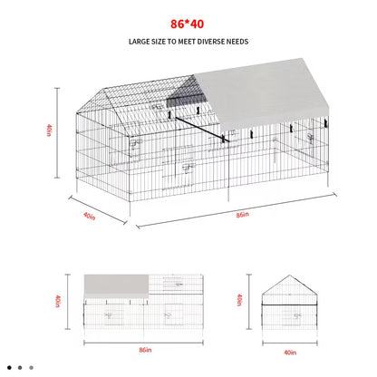 Pointed Wire Chicken Coop For Poultry Breeding