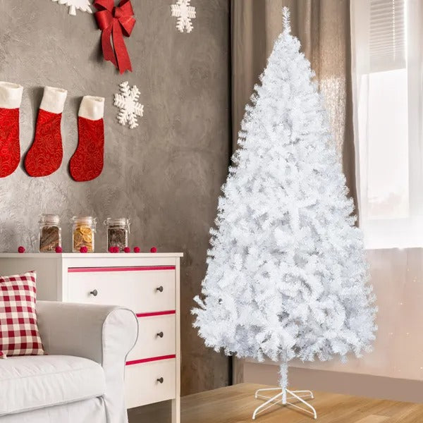 8ft Flocking Tied Light 1349 Branches Christmas Tree