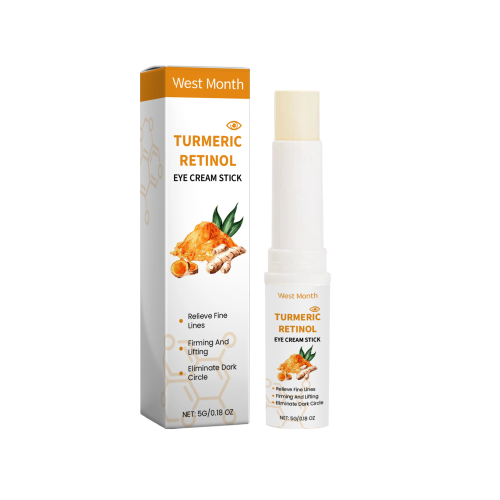 West&Month Turmeric And Retinol Eye Cream Stick Moisturizes, Tightens And Tightens The Skin Around The Eyes