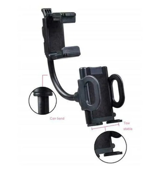 Universal Car Rearview Mirror Mount Stand Holder Cradle For Cell Phone GPS