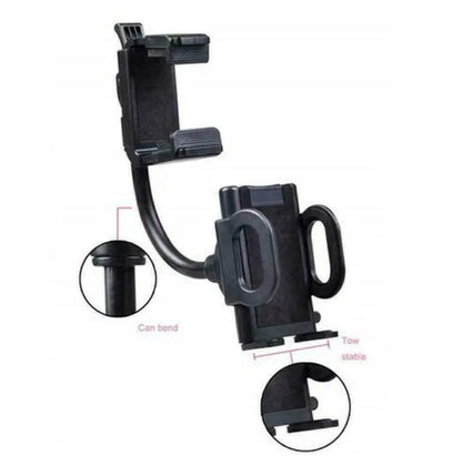 Universal Car Rearview Mirror Mount Stand Holder Cradle For Cell Phone GPS