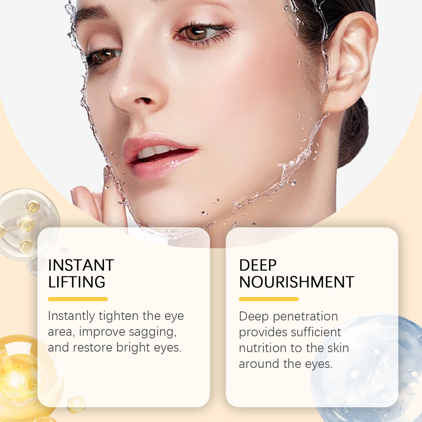 West&Month Turmeric And Retinol Eye Cream Stick Moisturizes, Tightens And Tightens The Skin Around The Eyes