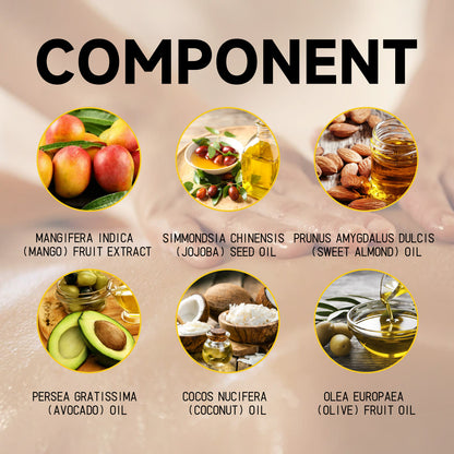 EELHOE Handcrafted Body Oil, Relieve Dry Skin Moisturizing Smooth Skin Carry Bright Color Of Skin Body Massage Oil