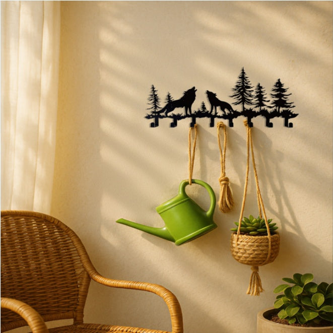 Wolf Key Holder Wall Mount