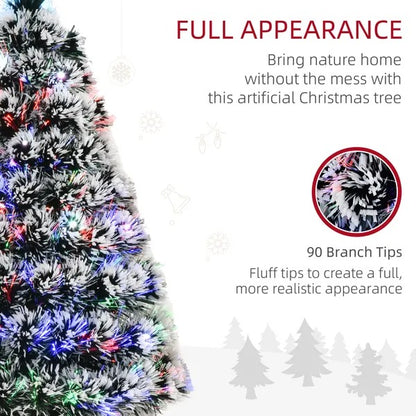 3ft Pre-Lit LED Optical Fiber Christmas Tree W  Stand