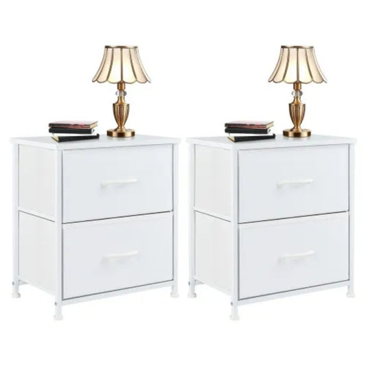 Living Room Cabinet Layers Set Of 2 Fabric Drawers Beside Nightstand Table
