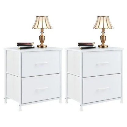Living Room Cabinet Layers Set Of 2 Fabric Drawers Beside Nightstand Table