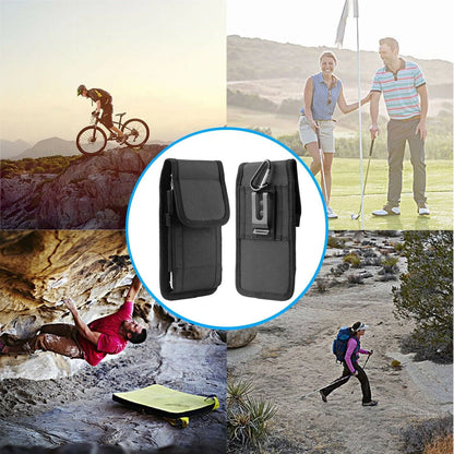 Vertical Cell Phone Holster Pouch Wallet Case With Belt Clip For