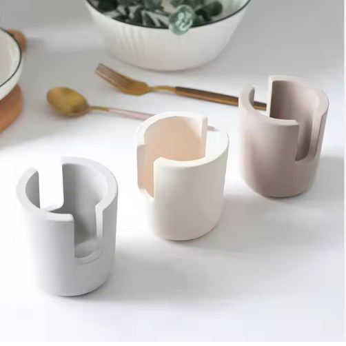 Diatom Mud Sponge Rack Kitchen & Bathroom Sink Caddy For Sponges Scrubbers