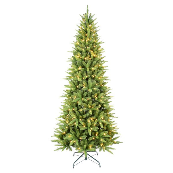 Artificial 7ft Green Christmas Tree With 1180PVC Hard Needle Mixed Branch Tips, 400L Warm White Led, Memory Wire Iron Wire, Hinged Premium   Foldable Base For Indoor Holiday Decorating