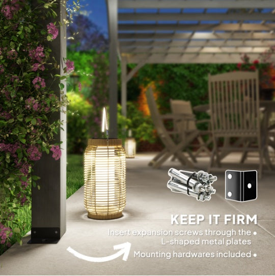 Wooden Pavilion With Seat