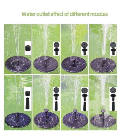 Solar Power Bird Bath Fountain Upgrade 1.4W Solar Fountain With 4 Nozzle