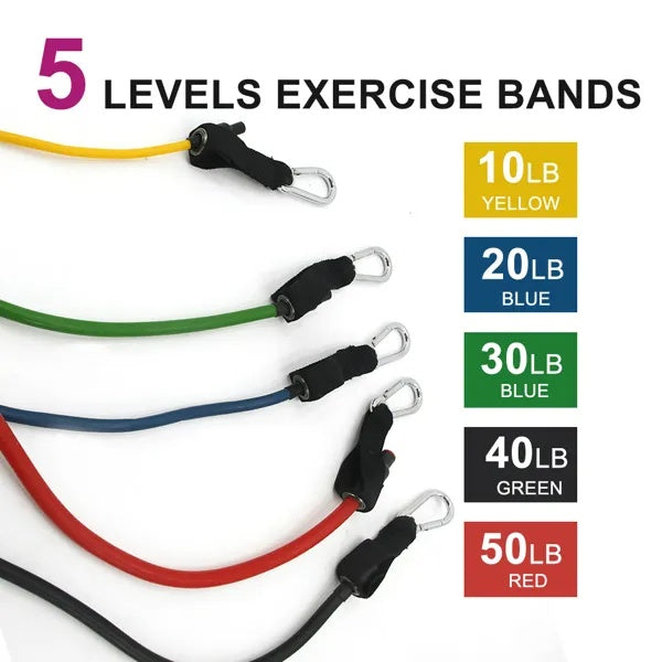 5 PC Set Resistance Band Resistance Bands, Exercise Bands, Exercise Resistance Bands