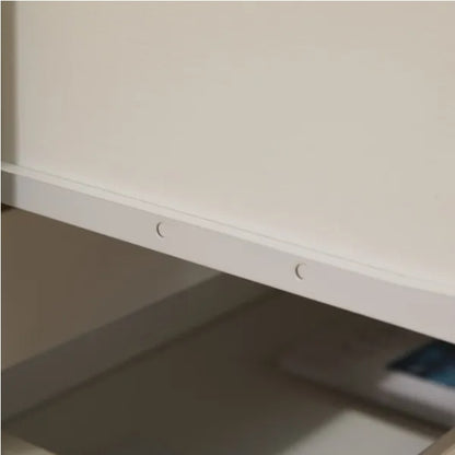 1 Modern Chest Of Drawers With 3 Layers Of White P2 Particleboard And 7 Drawers