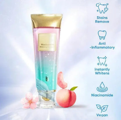 Niacinamide Whitening Toothpaste Fluorine-Free Formula For Bright Teeth & Breath Daily Oral Care Cleansing Toothpaste With Whitening Properties Mint Cleanser