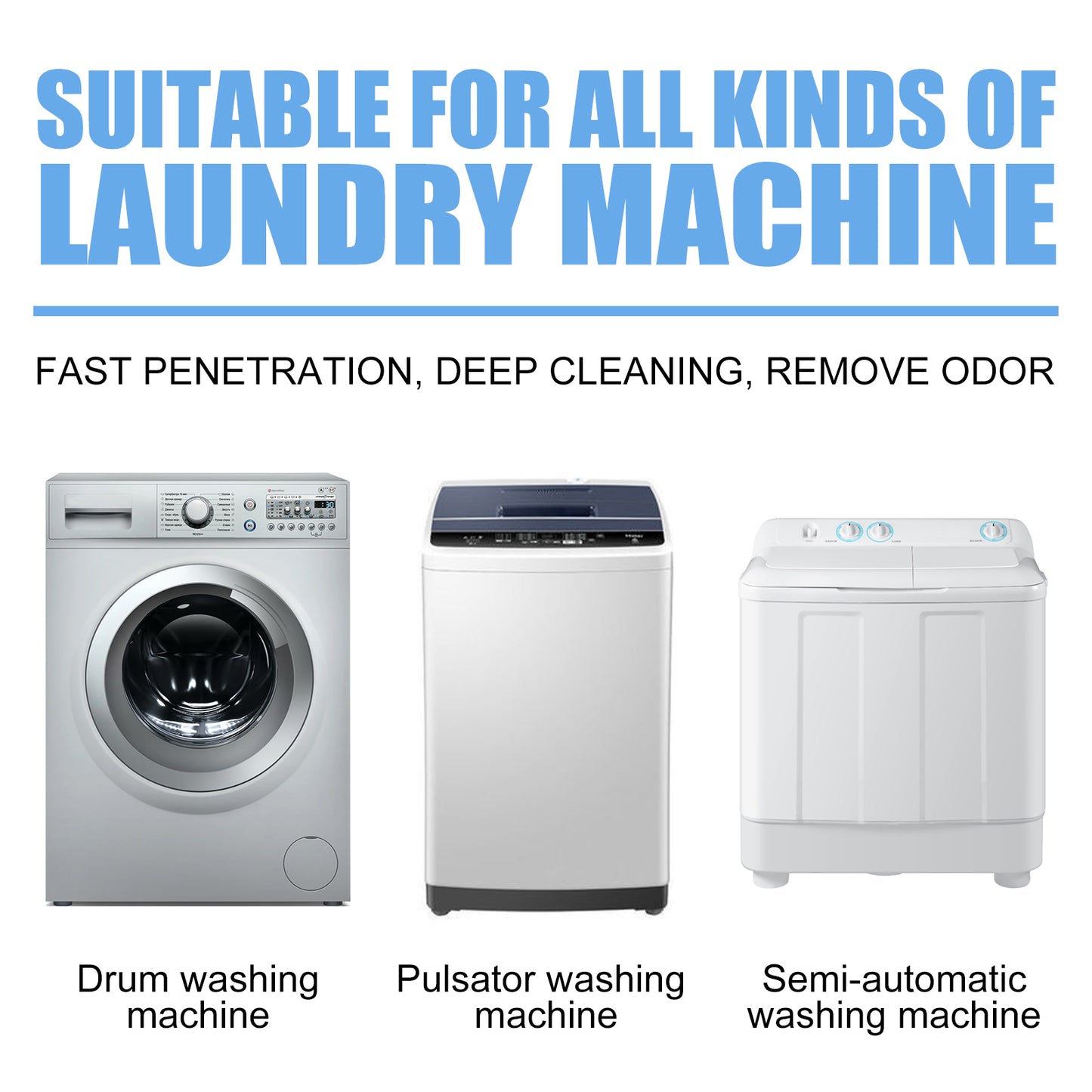 Jaysuing Washing Machine Cleaning Tablets Washing Machine Trough Automatic Roller Cleaning Dirt & Odor Cleaning Tablets