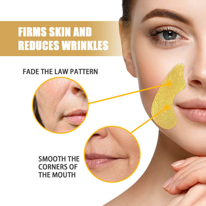 EELHOE Double Collagen Nasolabial Folds Patch, Fade Facial Fine Lines Wrinkles Anti-Wrinkle Firming Moisturizing And Nourishing