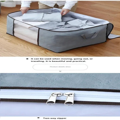 2-Pack Large Storage Bags With Clear Window  Reinforced Handles