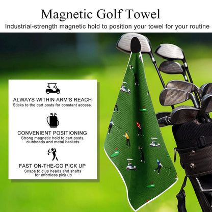 Ivy Textile High Quality Sublimation Microfiber Waffle Magnetic Golf Towel