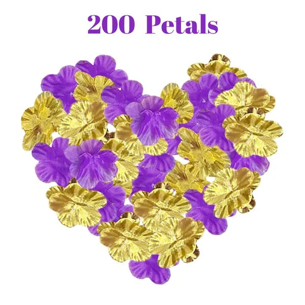 200 Pcs Artificial Silk Rose Petals For Graduation Black Green Red Purple Blue Golden Mix Color Fake Flowers Petals For Graduation Ceremony Wedding Party Anniversary Romantic Night Supplies