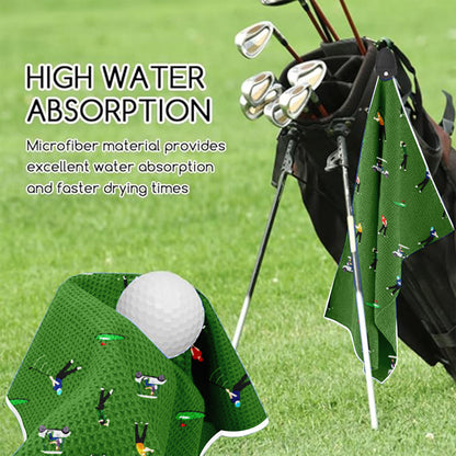 Ivy Textile High Quality Sublimation Microfiber Waffle Magnetic Golf Towel