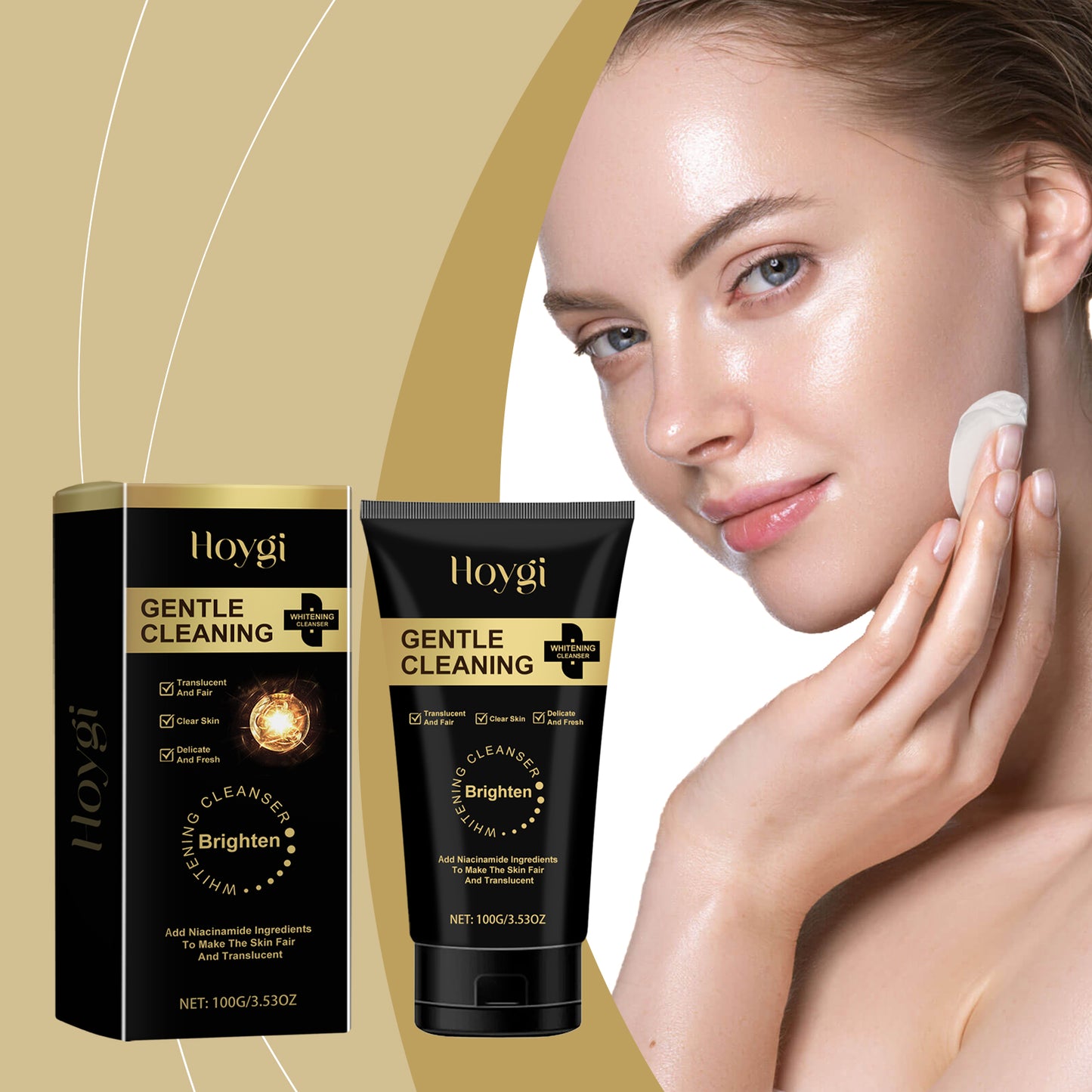 Hoygi Nicotinamide Brightening Cleanser Hydrates Gently And Refreshes Facial Skin Brightening Cleanser