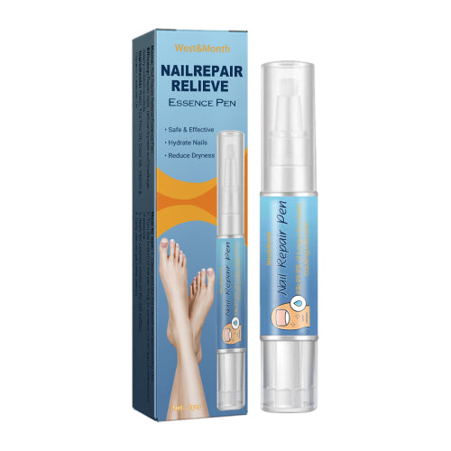 West&Month Nail Repair Relieve Essence Pen, Moisturizing Repair Hand And Foot Inlay Nail Thickening Grey Nail Correction Pen