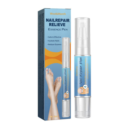 West&Month Nail Repair Relieve Essence Pen, Moisturizing Repair Hand And Foot Inlay Nail Thickening Grey Nail Correction Pen