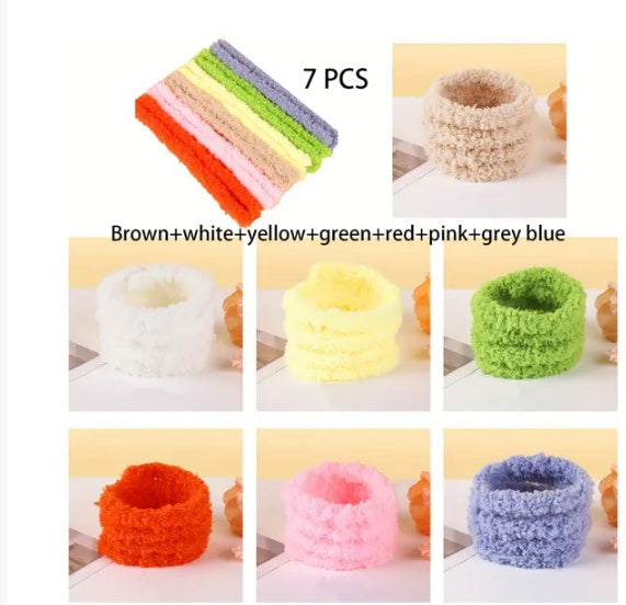 7-Piece DIY Coral Velvet Twisting Kit Ultra-Dense Handicraft Material