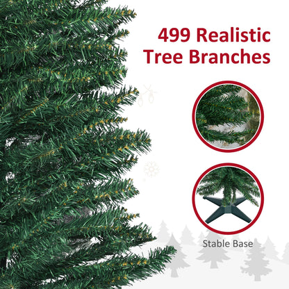 7' PVC Slim Pencil Artificial Christmas Tree 390 Branch Tips