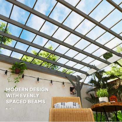 Wooden Pavilion With Seat