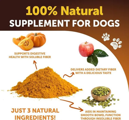Pumpkin Powder For Dogs Digestive Support 16 OZ Fiber Supplement For Constipation For Gut Healthy Skin Digestion Glands Firm Stool Poop Anti Diarrhea Gas Relief Made In USA