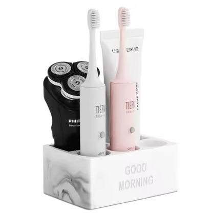 Toothpaste Holder Bathroom Counter Organizer For Electric Toothbrushes For Home Hotel
