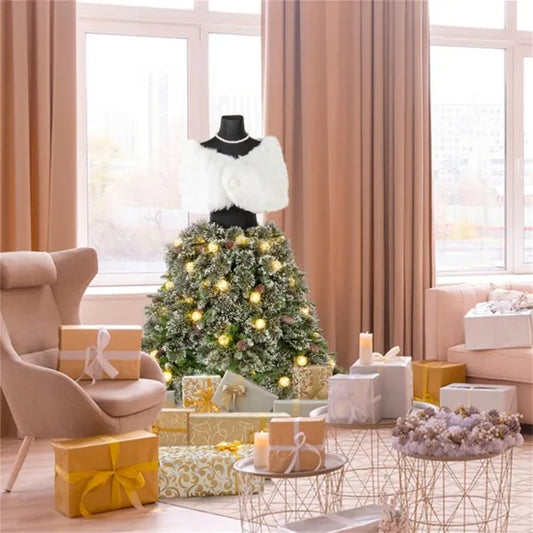 5 FT Pre-lit Mannequin Artificial Christmas Tree