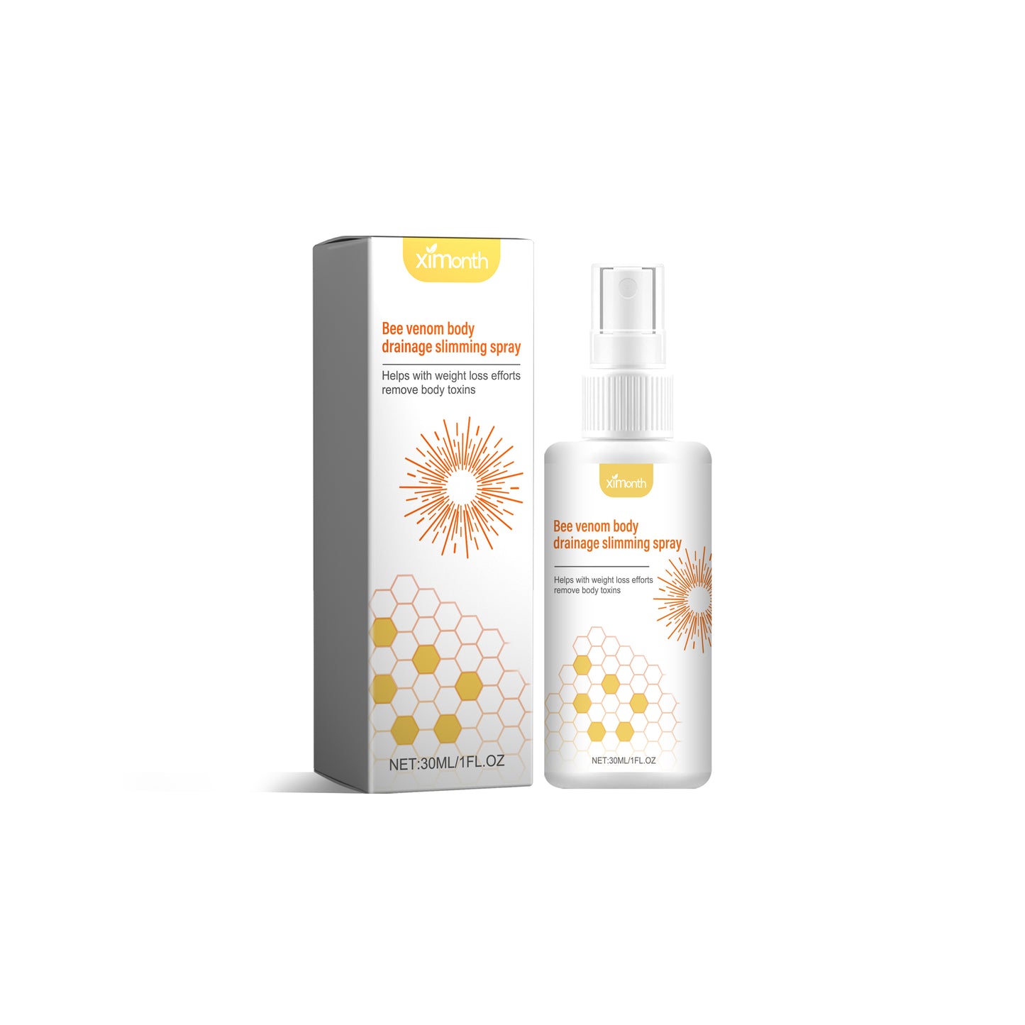 Ximonth Body Sculpting Spray Reduces Swelling, Tightens Abdomen And Tightens Arms And Thighs