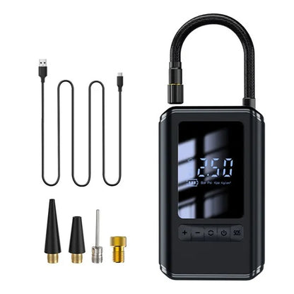 Mini Tire Inflator Tire Car Air Compressor LED Digital Display Air Compressor LED Lighting Can Be Used As A Power Bank