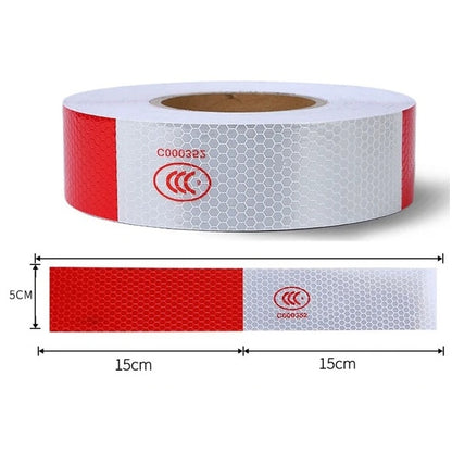 Reflective Trailer Safety Tape Conspicuity Tape Warning Sign Car Truck Red White