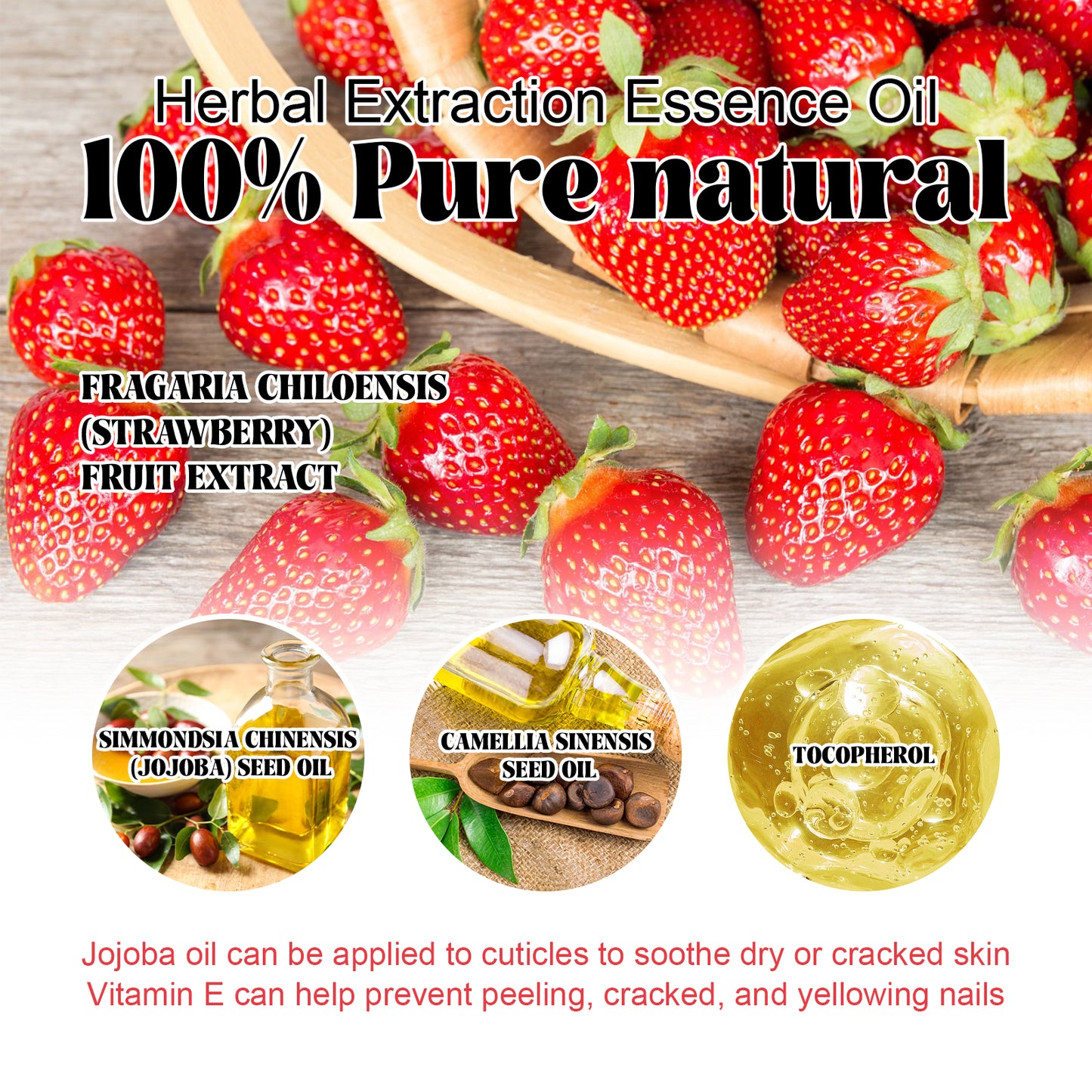 EELHOE Cuticle Oil, Manicure Bed Moisturizes And Brightens Nails Anti-Barb And Removes Dead Skin Fingeredge Oil