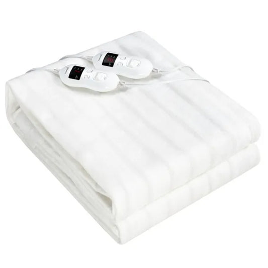 75' X 54' Electric Heated Mattress Pad With Adjustable Temperatures 10 H Timer