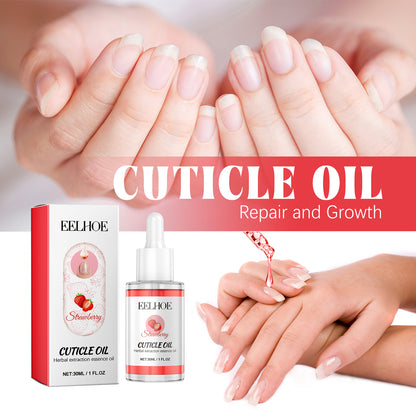 EELHOE Cuticle Oil, Manicure Bed Moisturizes And Brightens Nails Anti-Barb And Removes Dead Skin Fingeredge Oil