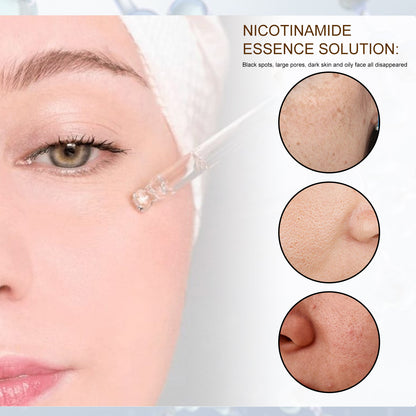 EELHOE Shrink Pore And Brighten Skin Essence, Moisturize And Lighten Spots Shrink Pores Nicotinamide Original Solution Essence