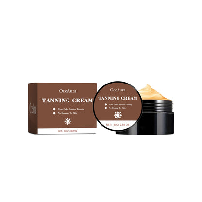OceAura Tanning Cream, Outdoor Suntanning Milk Wheat Tan Bodybuilding Natural Skin Moisturizes And Hydrates