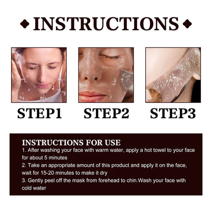 West&Month Black Tea Mask For Deep Cleansing, Refining Pores, Brightening Complexion, And Rejuvenating The Skin, A Type Of Application Mask