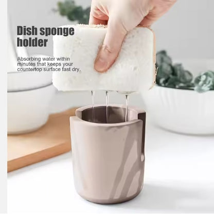 Diatom Mud Sponge Rack Kitchen & Bathroom Sink Caddy For Sponges Scrubbers